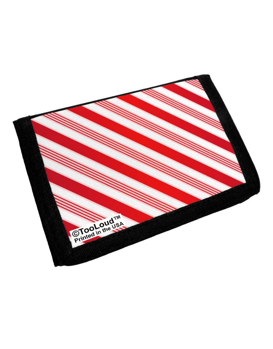 Red Candy Cane Trifold Wallet All Over Print-Wallet-TooLoud-White-One Size-Davson Sales