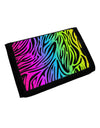 Rainbow Zebra Print Trifold Wallet All Over Print-Wallet-TooLoud-White-One Size-Davson Sales