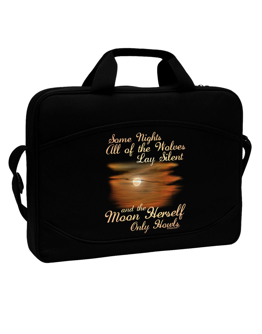 The Moon Herself Howls 15&#x22; Dark Laptop / Tablet Case Bag-Laptop / Tablet Case Bag-TooLoud-Black-15 Inches-Davson Sales