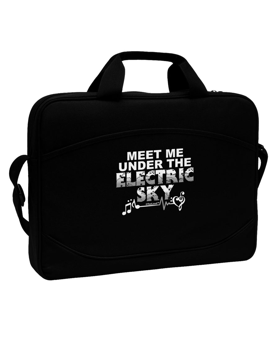 Electric Sky BnW 15&#x22; Dark Laptop / Tablet Case Bag-Laptop / Tablet Case Bag-TooLoud-Black-White-Davson Sales