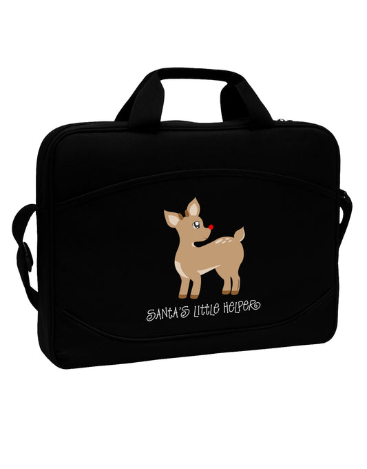Santa's Little Helper Cute Rudolph - Christmas 15&#x22; Dark Laptop / Tablet Case Bag by TooLoud-Laptop / Tablet Case Bag-TooLoud-Black-Davson Sales