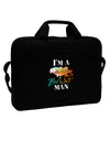 I'm A Bass Man Watercolor 15&#x22; Dark Laptop / Tablet Case Bag-Laptop / Tablet Case Bag-TooLoud-Black-White-Davson Sales