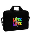 Love Is Love Gay Pride 15&#x22; Dark Laptop / Tablet Case Bag-Laptop / Tablet Case Bag-TooLoud-Black-White-15 Inches-Davson Sales