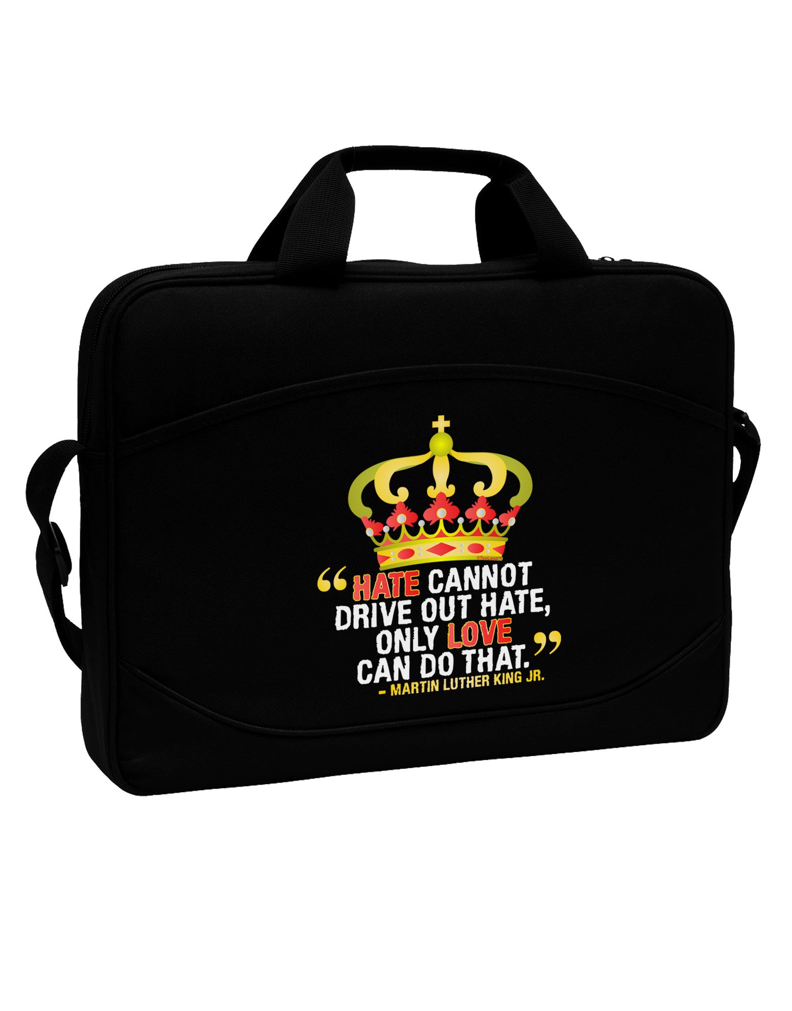 MLK - Only Love Quote 15&#x22; Dark Laptop / Tablet Case Bag-Laptop / Tablet Case Bag-TooLoud-Black-Davson Sales