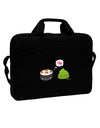 Cute Sushi and Wasabi Love 15&#x22; Dark Laptop / Tablet Case Bag by TooLoud-Laptop / Tablet Case Bag-TooLoud-Black-Davson Sales