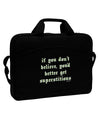 If You Don't Believe You'd Better Get Superstitious 15&#x22; Dark Laptop / Tablet Case Bag by TooLoud-Laptop / Tablet Case Bag-TooLoud-Black-Davson Sales