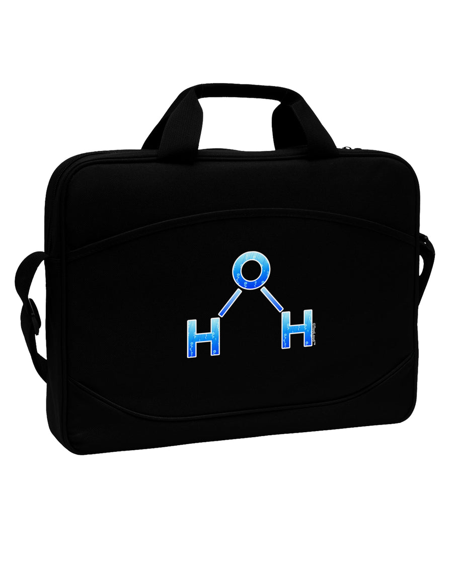 Water Molecule 15&#x22; Dark Laptop / Tablet Case Bag by TooLoud-Laptop / Tablet Case Bag-TooLoud-Black-Davson Sales