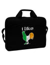 I Like Irish Rooster Silhouette 15&#x22; Dark Laptop / Tablet Case Bag by TooLoud-Laptop / Tablet Case Bag-TooLoud-Black-Davson Sales