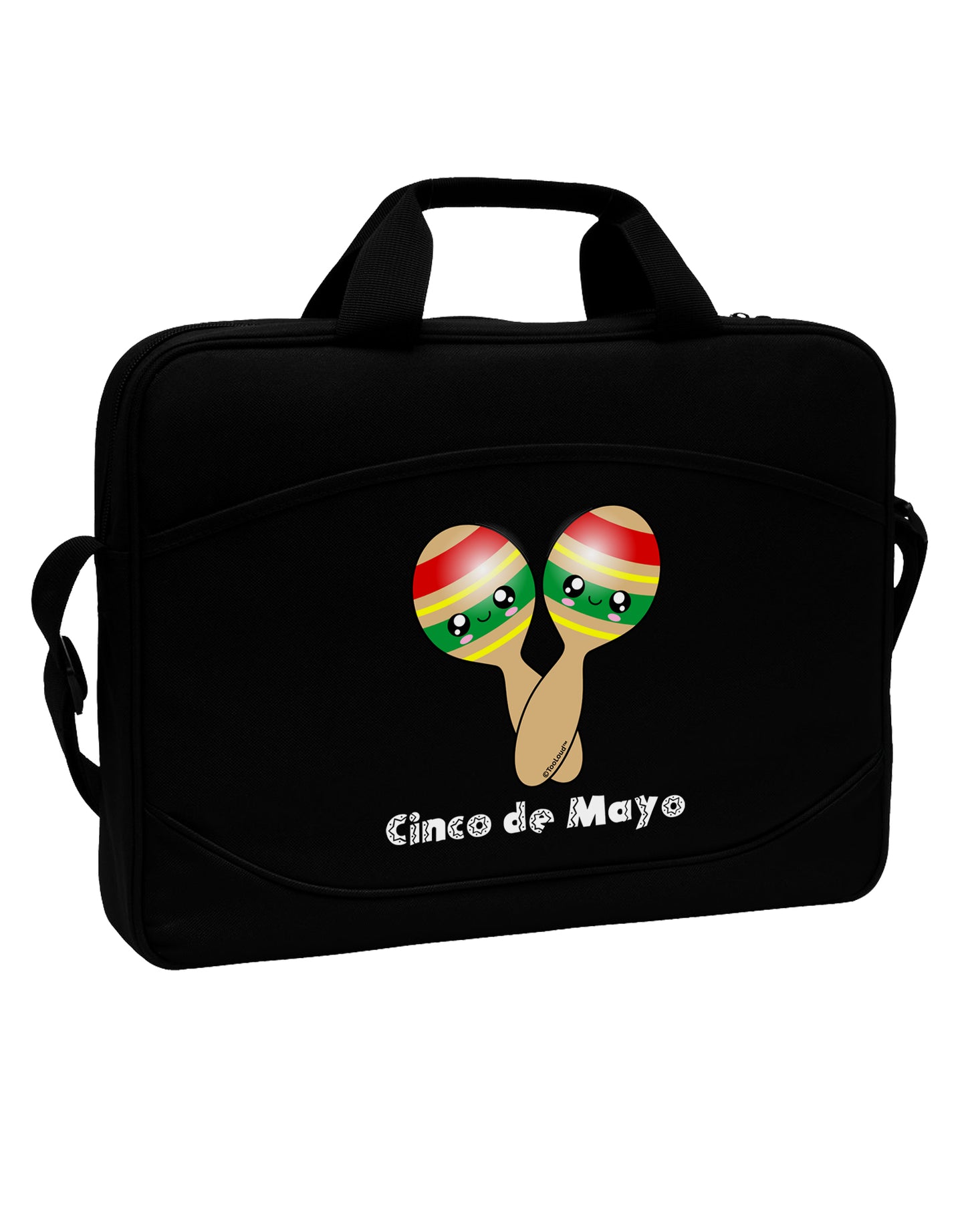 Cute Maracas Design - Cinco de Mayo 15&#x22; Dark Laptop / Tablet Case Bag by TooLoud-Laptop / Tablet Case Bag-TooLoud-Black-Davson Sales