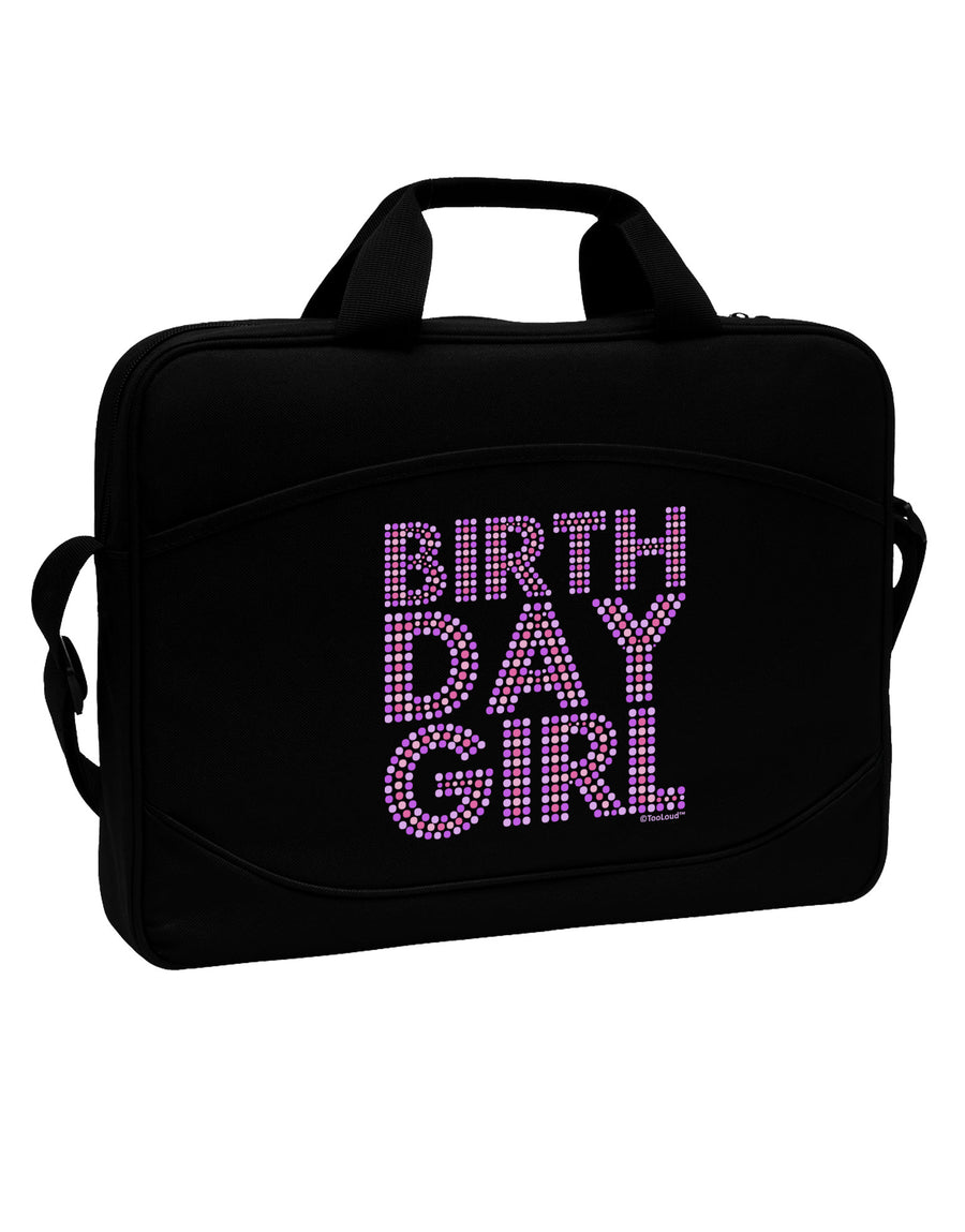 Birthday Girl - Pink and Purple Dots 15&#x22; Dark Laptop / Tablet Case Bag by TooLoud-Laptop / Tablet Case Bag-TooLoud-Black-Davson Sales