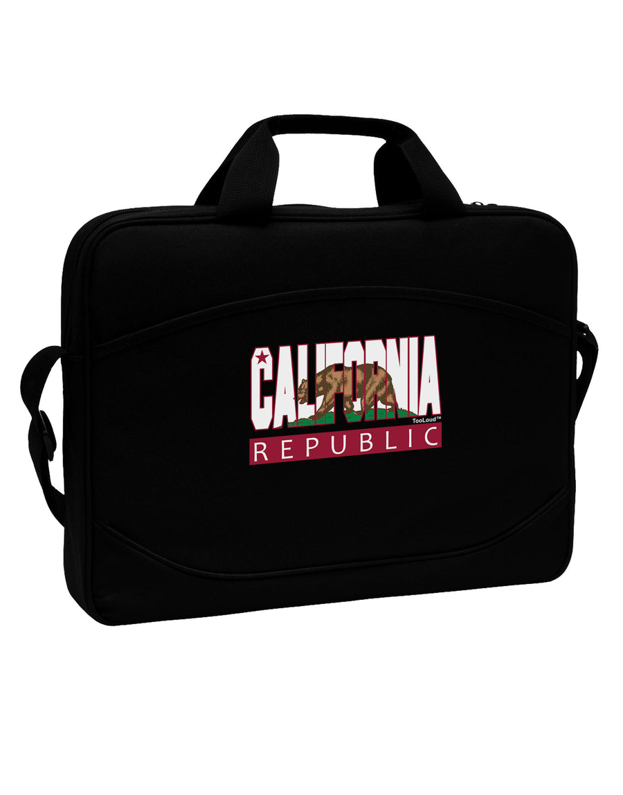 California Design #1 15&#x22; Dark Laptop / Tablet Case Bag by TooLoud-Laptop / Tablet Case Bag-TooLoud-Black-Davson Sales