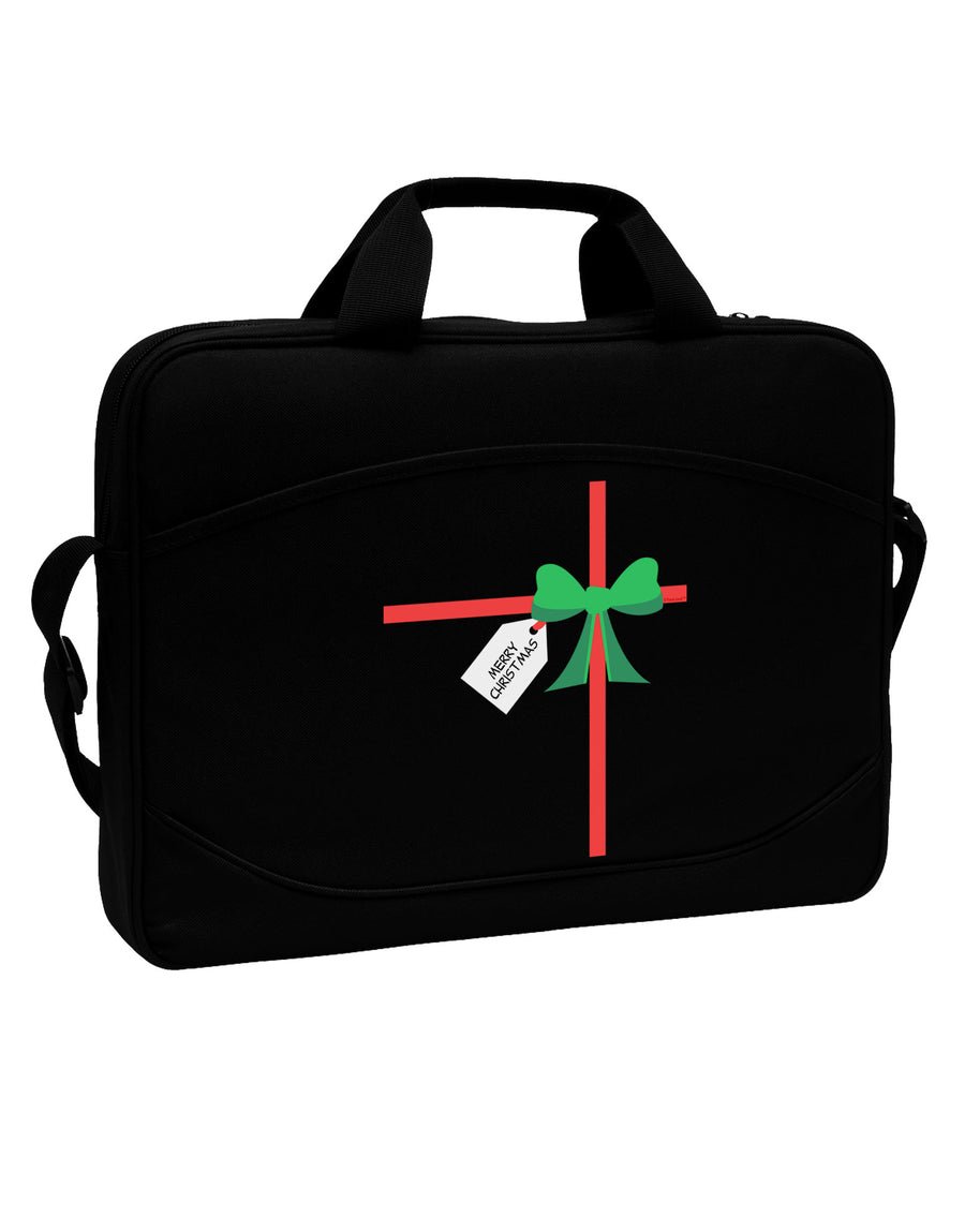 Merry Christmas Present Gift 15&#x22; Dark Laptop / Tablet Case Bag-Laptop / Tablet Case Bag-TooLoud-Black-Davson Sales