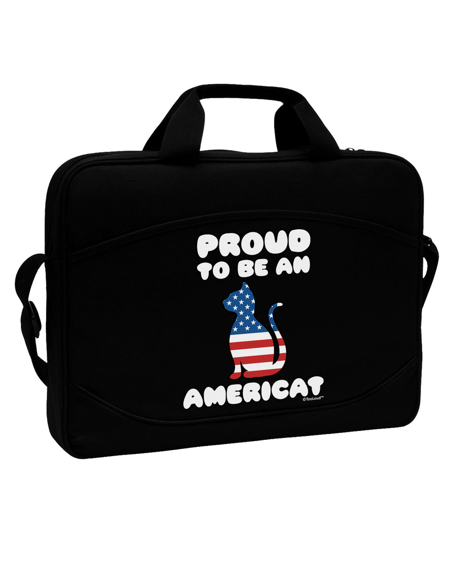 Proud to Be an Americat 15&#x22; Dark Laptop / Tablet Case Bag by TooLoud-Laptop / Tablet Case Bag-TooLoud-Black-Davson Sales