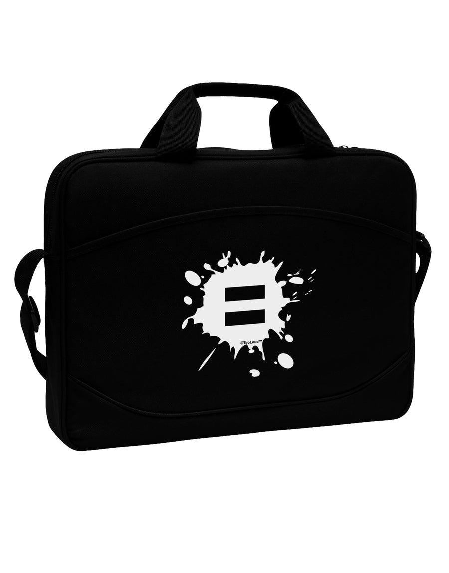 Equal Paint Splatter 15&#x22; Dark Laptop / Tablet Case Bag by TooLoud-Laptop / Tablet Case Bag-TooLoud-Black-Davson Sales