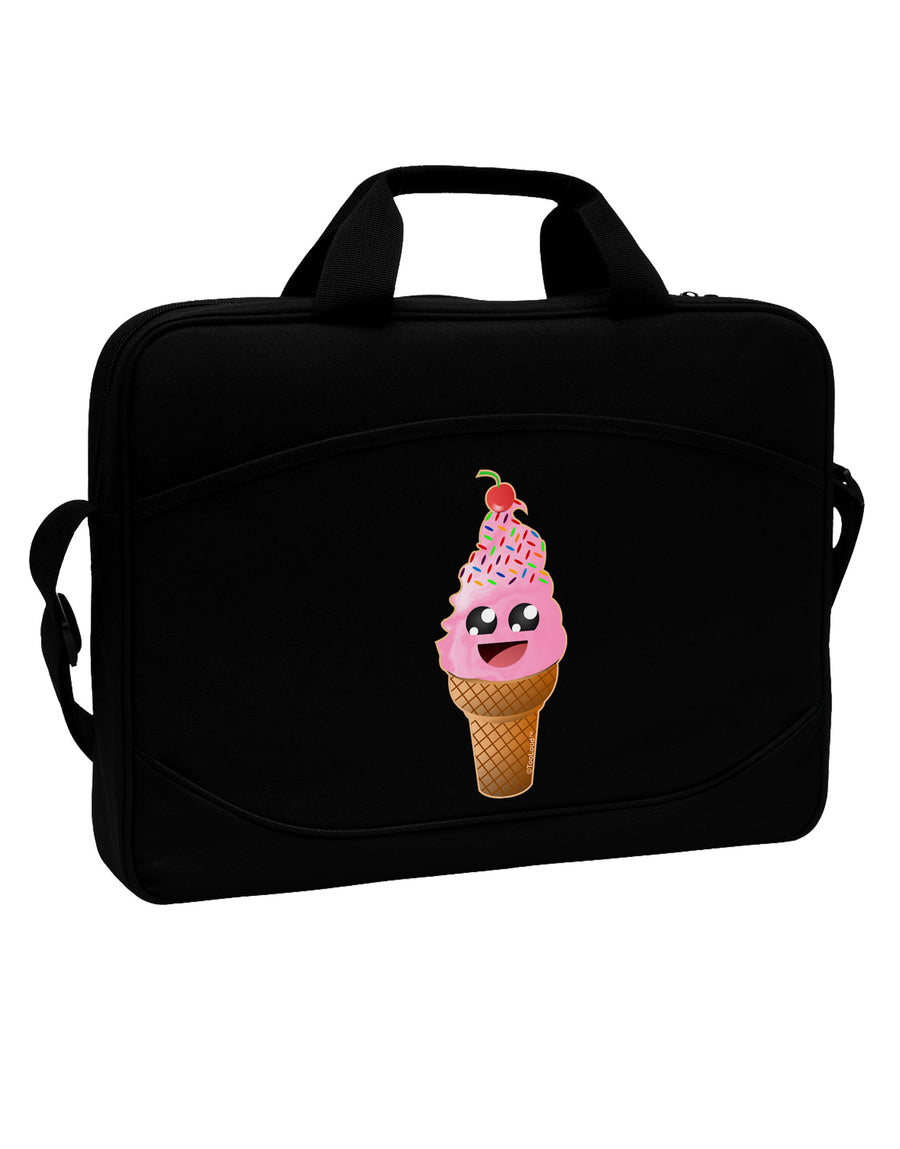 Cute Ice Cream Cone 15&#x22; Dark Laptop / Tablet Case Bag-Laptop / Tablet Case Bag-TooLoud-Black-Davson Sales