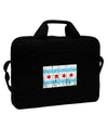 Distressed Chicago Flag Design 15&#x22; Dark Laptop / Tablet Case Bag by TooLoud-Laptop / Tablet Case Bag-TooLoud-Black-Davson Sales