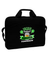 Irish Today Hungover Tomorrow 15&#x22; Dark Laptop / Tablet Case Bag-Laptop / Tablet Case Bag-TooLoud-Black-White-15 Inches-Davson Sales