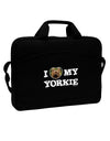 I Heart My Yorkie 15&#x22; Dark Laptop / Tablet Case Bag by TooLoud-Laptop / Tablet Case Bag-TooLoud-Black-Davson Sales