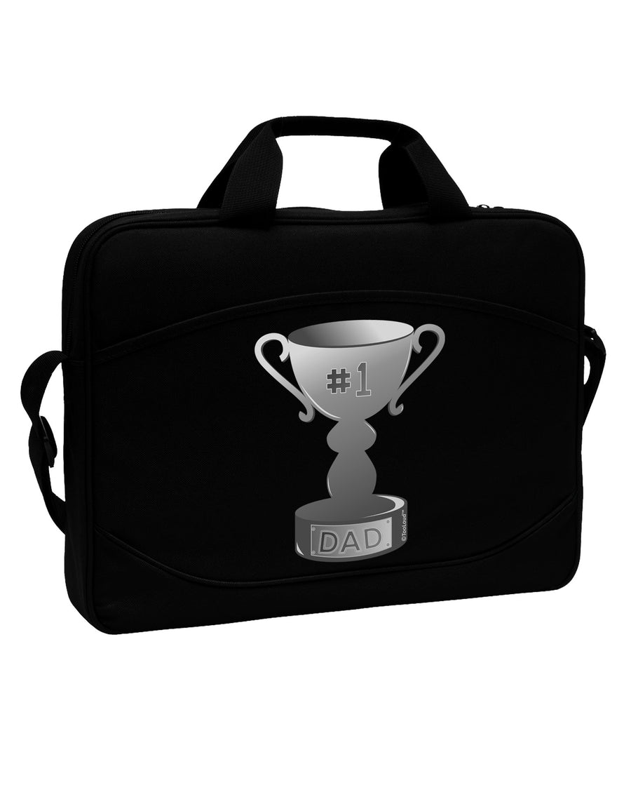 Number One Dad Trophy - Grayscale 15&#x22; Dark Laptop / Tablet Case Bag by TooLoud-Laptop / Tablet Case Bag-TooLoud-Black-Davson Sales