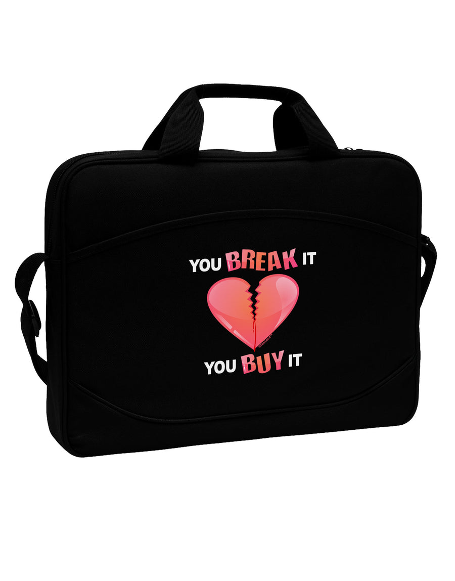 You Break It You Buy It Heart 15&#x22; Dark Laptop / Tablet Case Bag-Laptop / Tablet Case Bag-TooLoud-Black-Davson Sales