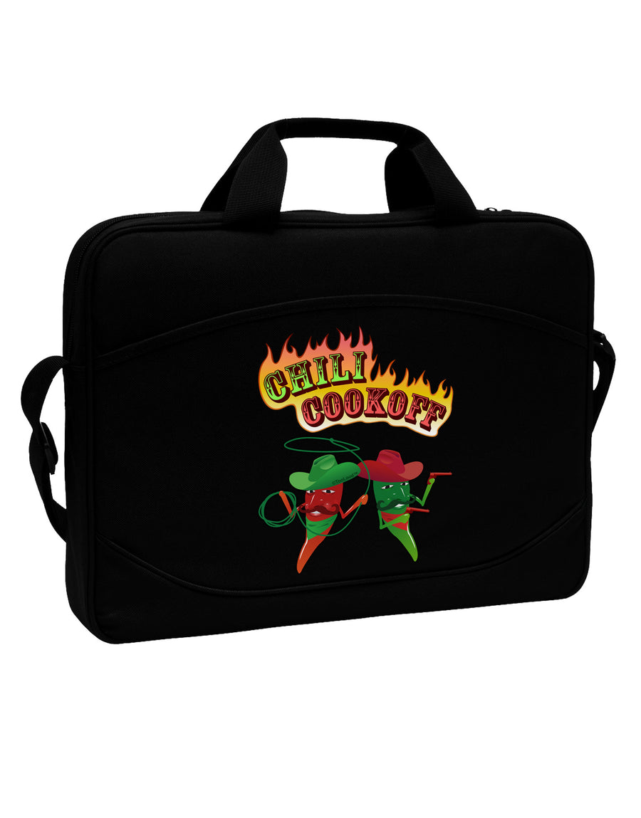 Cowboy Chili Cookoff 15&#x22; Dark Laptop / Tablet Case Bag-Laptop / Tablet Case Bag-TooLoud-Black-White-15 Inches-Davson Sales