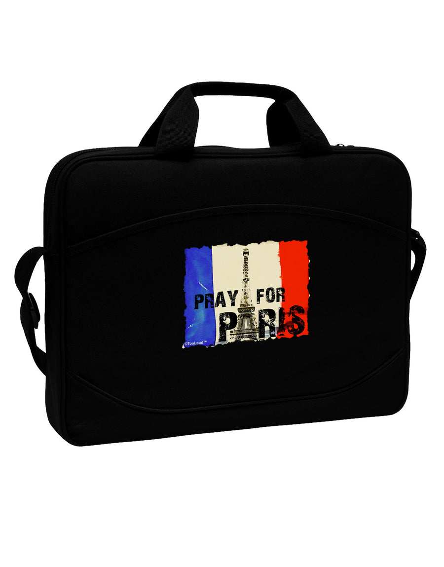 Pray For Paris Watercolor 15&#x22; Dark Laptop / Tablet Case Bag-Laptop / Tablet Case Bag-TooLoud-Black-Davson Sales