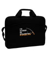 I'd Rather Be Fishing 15&#x22; Dark Laptop / Tablet Case Bag-Laptop / Tablet Case Bag-TooLoud-Black-White-15 Inches-Davson Sales