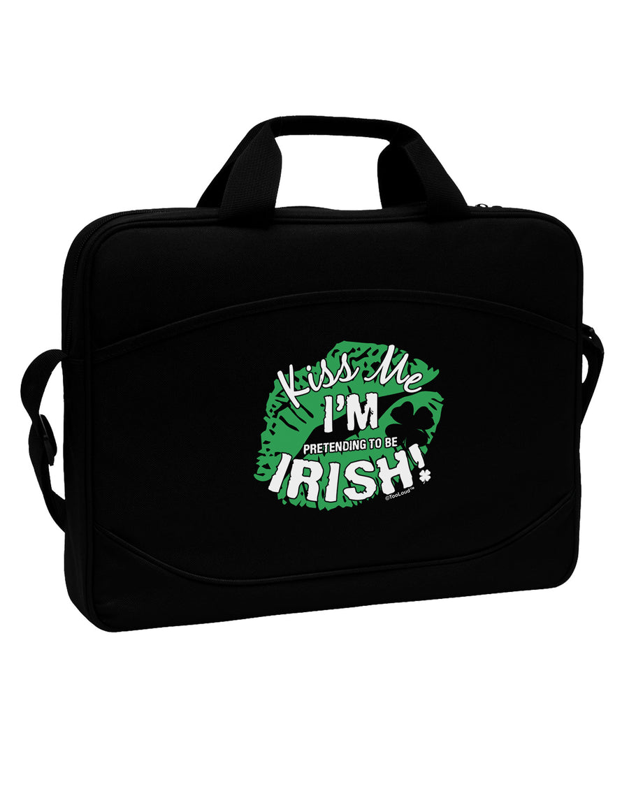 I'm Pretending To Be Irish 15&#x22; Dark Laptop / Tablet Case Bag-Laptop / Tablet Case Bag-TooLoud-Black-White-15 Inches-Davson Sales