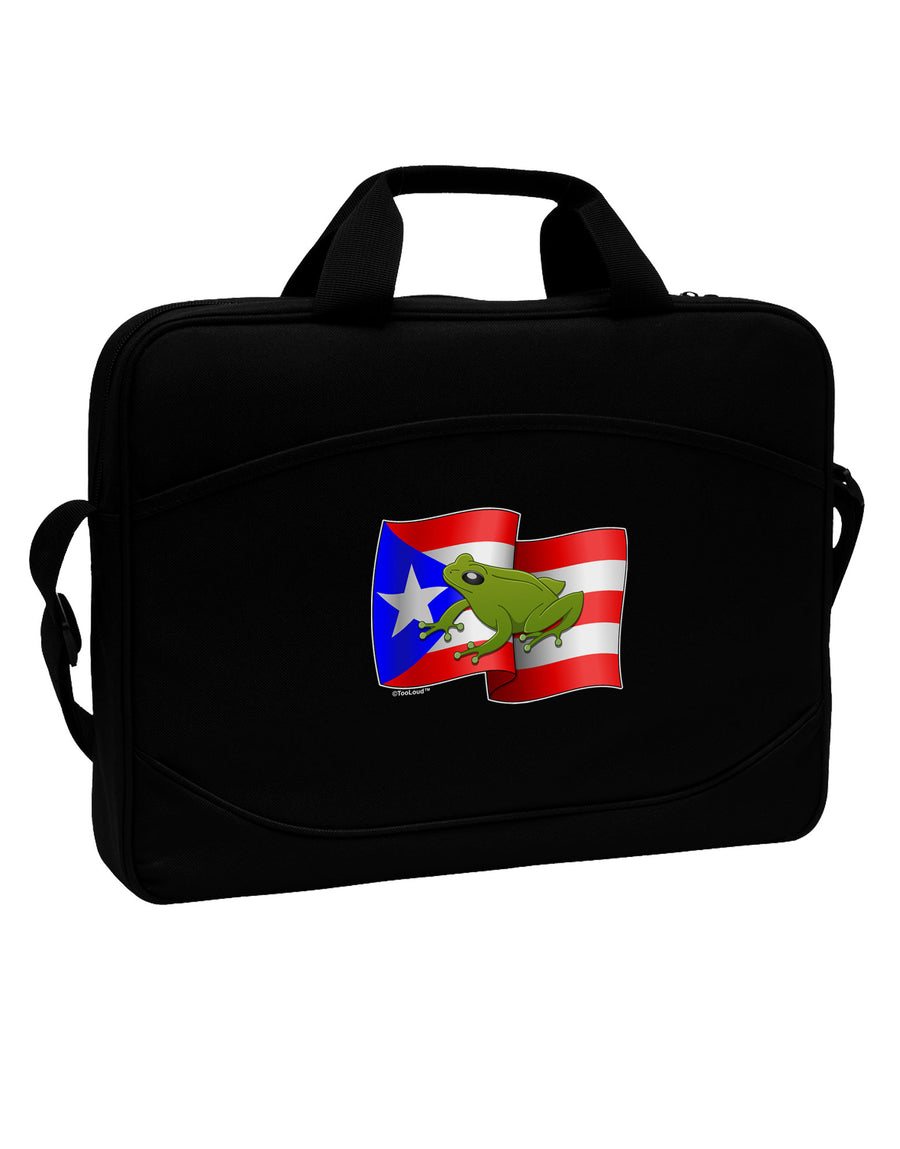 Puerto Rico Coqui 15&#x22; Dark Laptop / Tablet Case Bag-Laptop / Tablet Case Bag-TooLoud-Black-15 Inches-Davson Sales