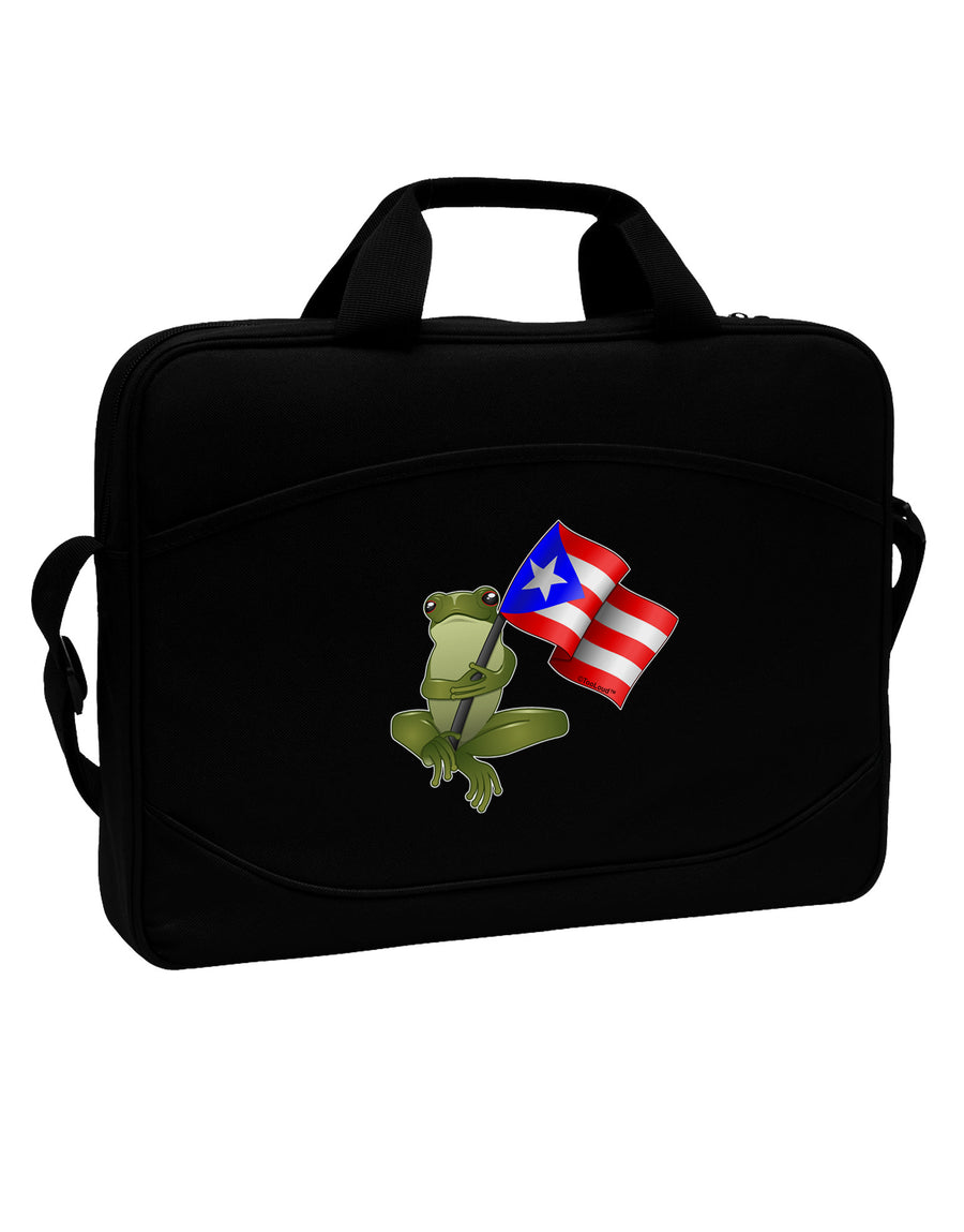 Coqui Holding Flag 15&#x22; Dark Laptop / Tablet Case Bag-Laptop / Tablet Case Bag-TooLoud-Black-15 Inches-Davson Sales