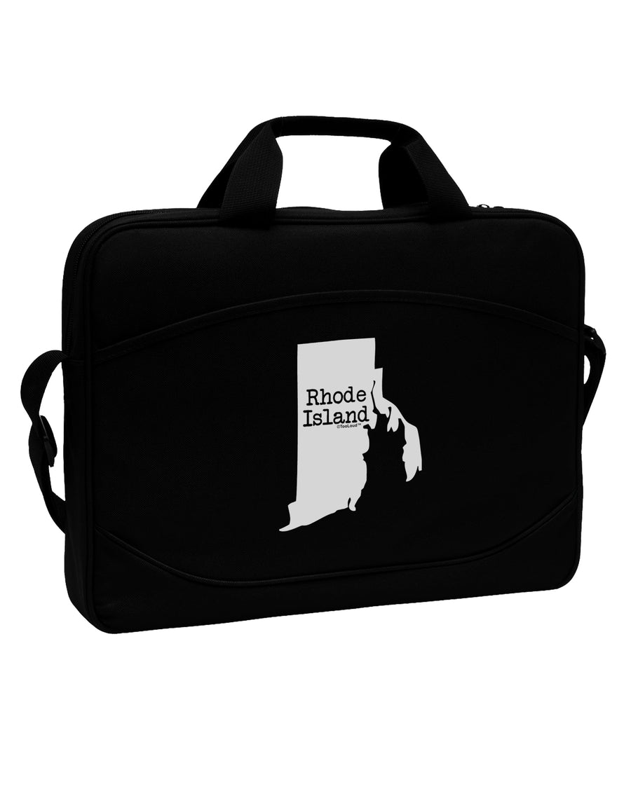 Rhode Island - United States Shape 15&#x22; Dark Laptop / Tablet Case Bag by TooLoud-Laptop / Tablet Case Bag-TooLoud-Black-Davson Sales