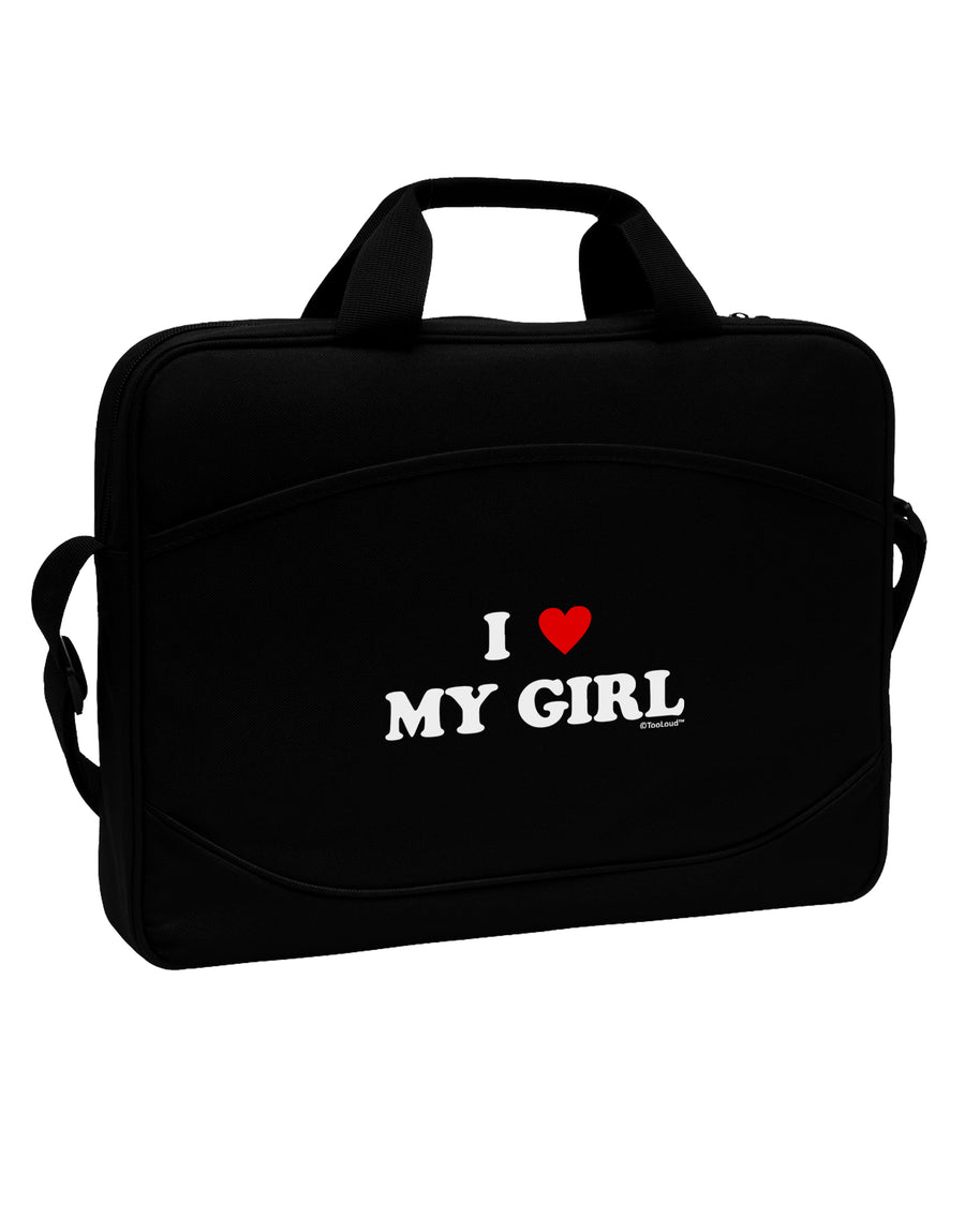 I Heart My Girl - Matching Couples Design 15&#x22; Dark Laptop / Tablet Case Bag by TooLoud-Laptop / Tablet Case Bag-TooLoud-Black-Davson Sales