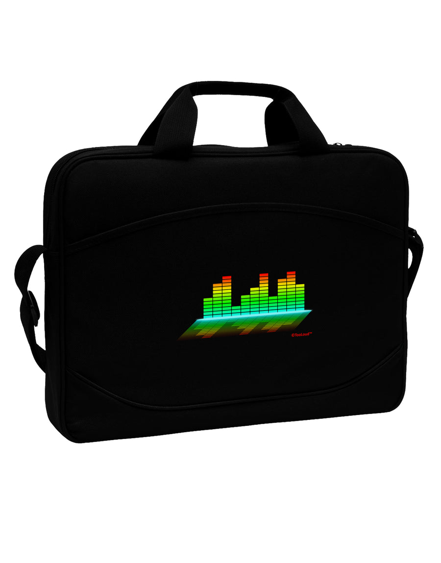 Equalizer Bars Design 15&#x22; Dark Laptop / Tablet Case Bag by TooLoud-Laptop / Tablet Case Bag-TooLoud-Black-Davson Sales