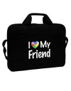 I Heart My Friend - Autism Awareness 15&#x22; Dark Laptop / Tablet Case Bag by TooLoud-Laptop / Tablet Case Bag-TooLoud-Black-Davson Sales