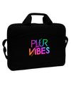 PLUR Vibes 15&#x22; Dark Laptop / Tablet Case Bag-Laptop / Tablet Case Bag-TooLoud-Black-White-15 Inches-Davson Sales