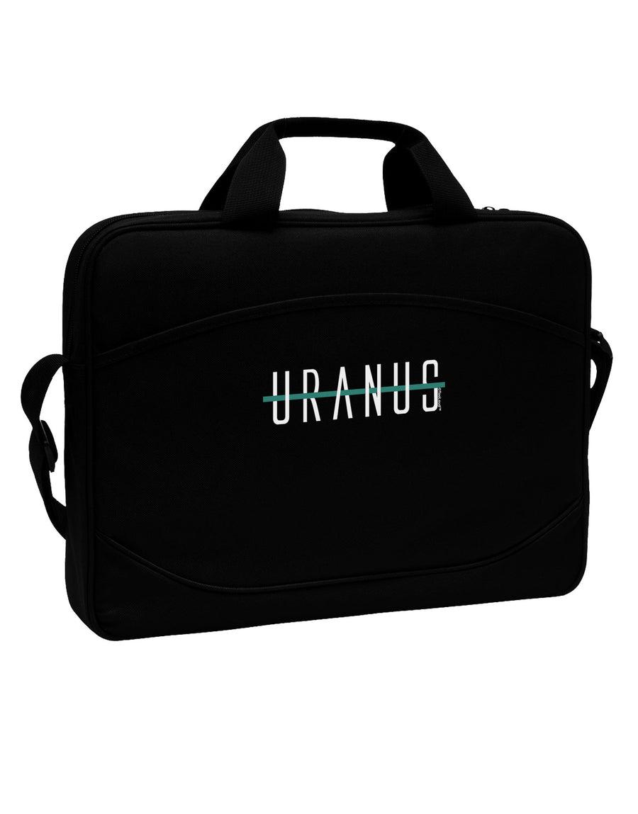 Planet Uranus Text Only 15&#x22; Dark Laptop / Tablet Case Bag by TooLoud-Laptop / Tablet Case Bag-TooLoud-Black-Davson Sales