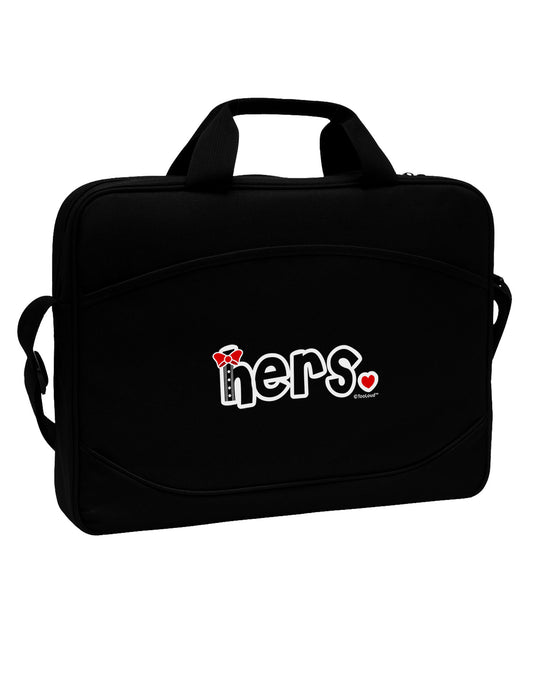 Matching His and Hers Design - Hers - Red Bow Tie 15&#x22; Dark Laptop / Tablet Case Bag by TooLoud-Laptop / Tablet Case Bag-TooLoud-Black-Davson Sales