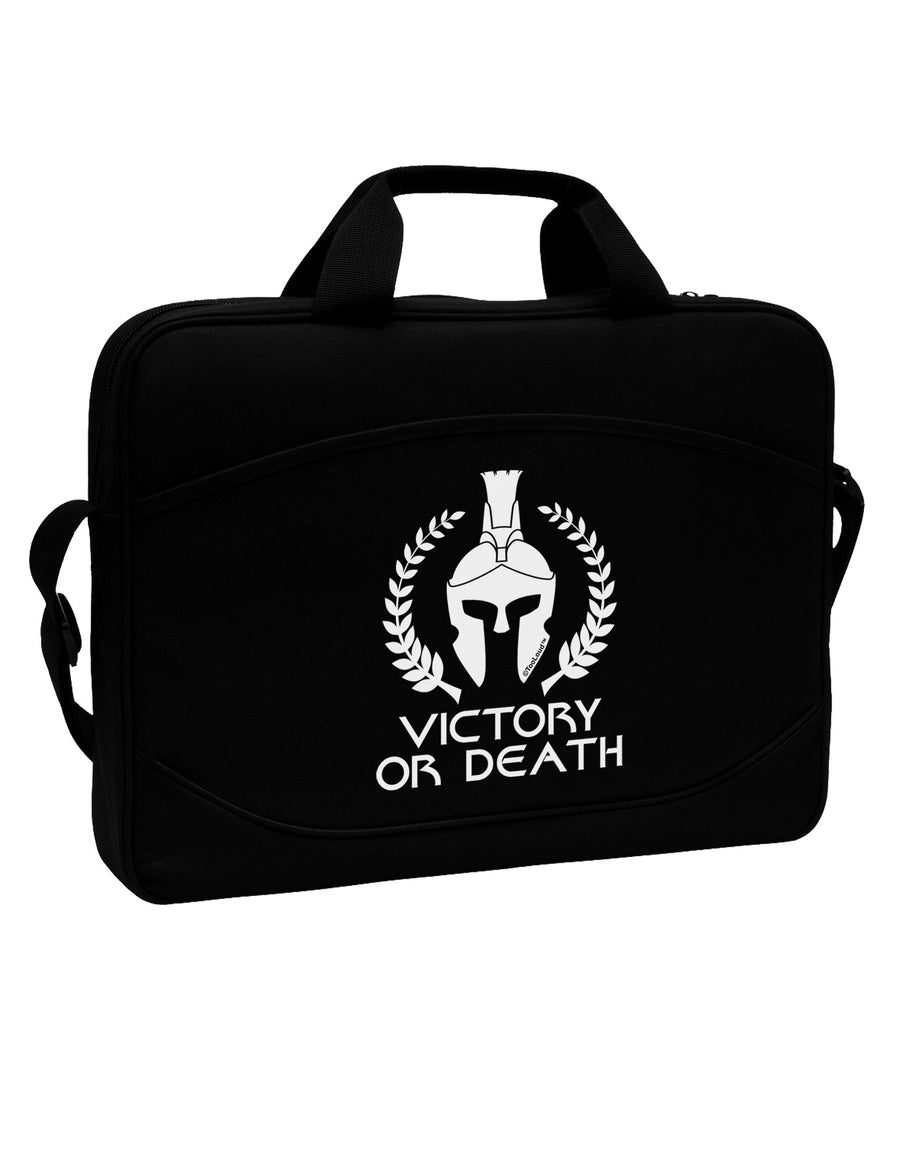 Spartan Victory Or Death 15&#x22; Dark Laptop / Tablet Case Bag-Laptop / Tablet Case Bag-TooLoud-Black-15 Inches-Davson Sales