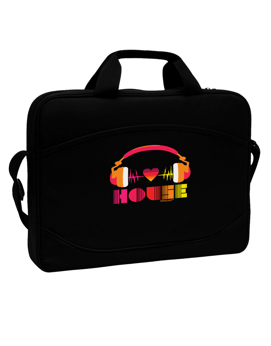 Heart House 15&#x22; Dark Laptop / Tablet Case Bag-Laptop / Tablet Case Bag-TooLoud-Black-White-Davson Sales