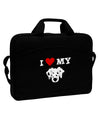 I Heart My - Cute Dalmatian Dog 15&#x22; Dark Laptop / Tablet Case Bag by TooLoud-Laptop / Tablet Case Bag-TooLoud-Black-Davson Sales