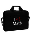 I Heart Math 15&#x22; Dark Laptop / Tablet Case Bag by TooLoud-Wall Clock-TooLoud-Black-Davson Sales