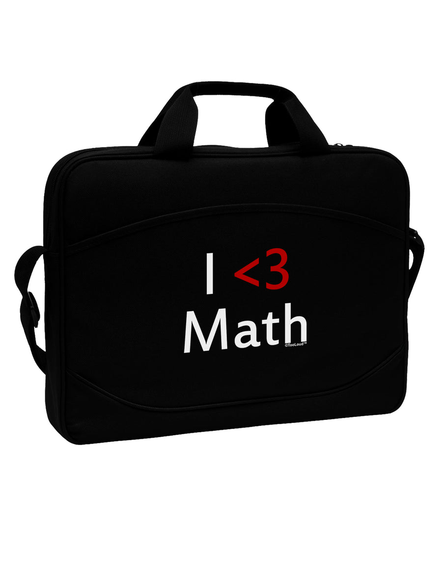 I Heart Math 15&#x22; Dark Laptop / Tablet Case Bag by TooLoud-Wall Clock-TooLoud-Black-Davson Sales