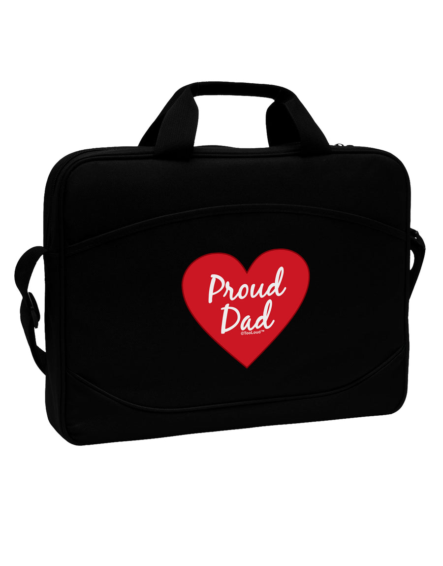 Proud Dad Heart 15&#x22; Dark Laptop / Tablet Case Bag by TooLoud-Laptop / Tablet Case Bag-TooLoud-Black-Davson Sales