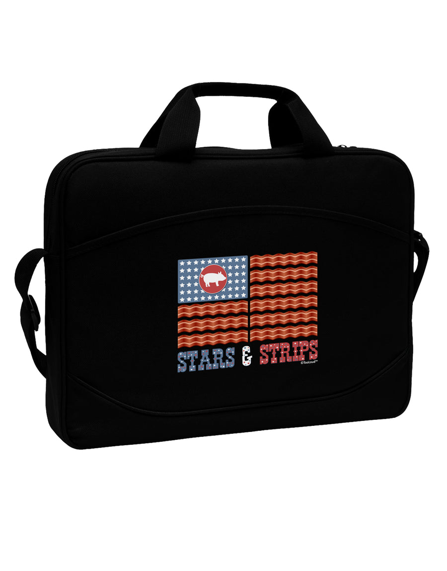 American Bacon Flag - Stars and Strips 15&#x22; Dark Laptop / Tablet Case Bag by TooLoud-Laptop / Tablet Case Bag-TooLoud-Black-Davson Sales