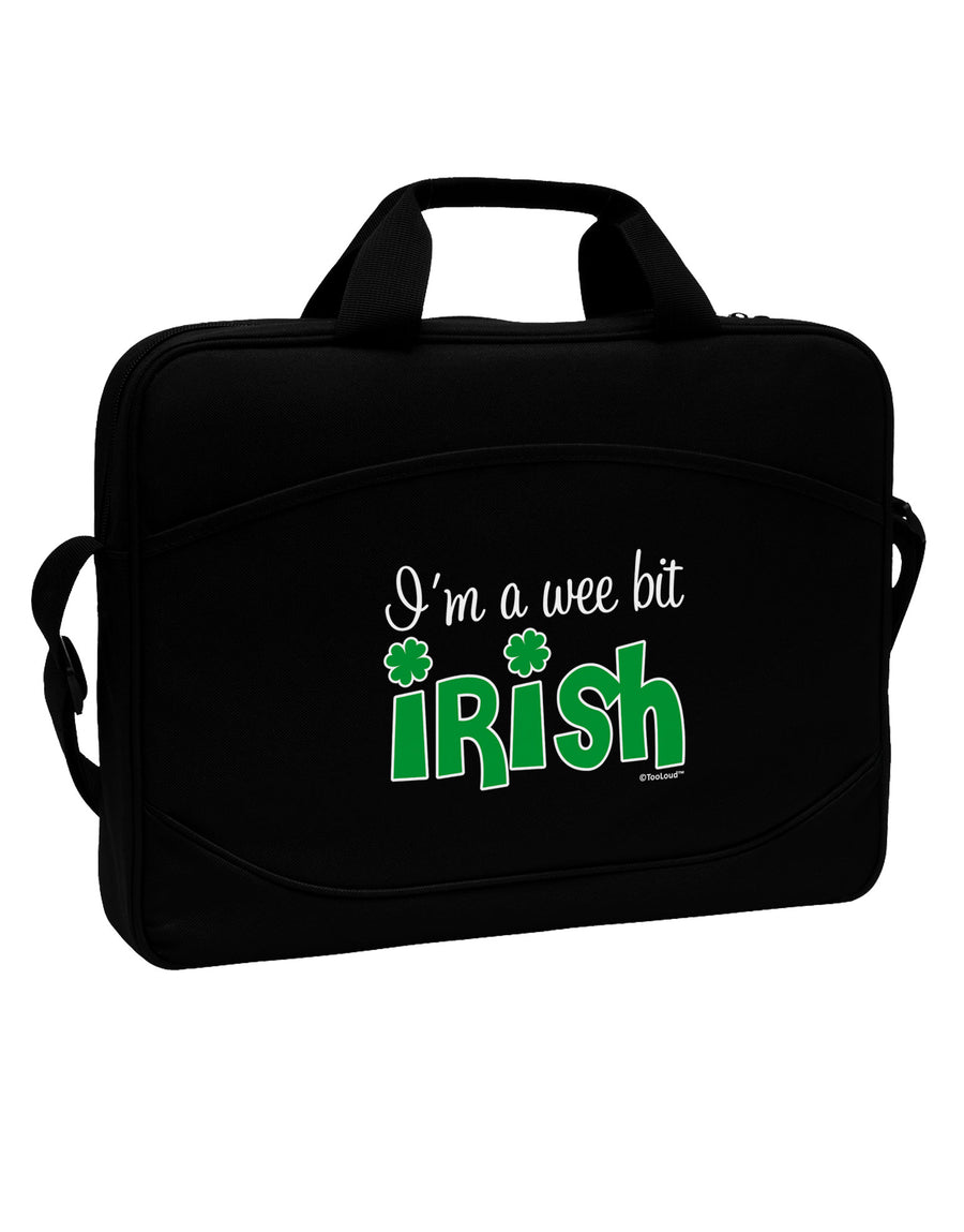 I'm A Wee Bit Irish 15&#x22; Dark Laptop / Tablet Case Bag by TooLoud-Laptop / Tablet Case Bag-TooLoud-Black-Davson Sales