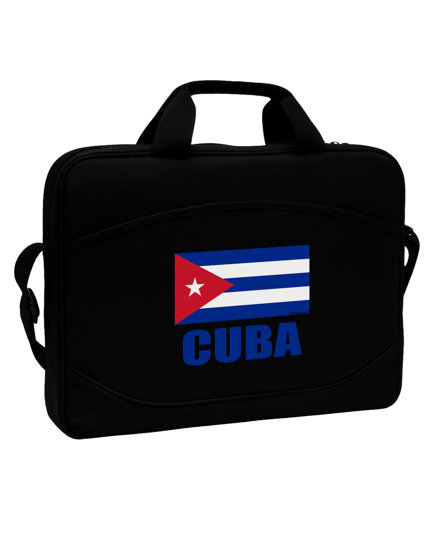 Cuba Flag Cuban Pride 15&#x22; Dark Laptop / Tablet Case Bag by TooLoud-Laptop / Tablet Case Bag-TooLoud-Black-15 Inches-Davson Sales