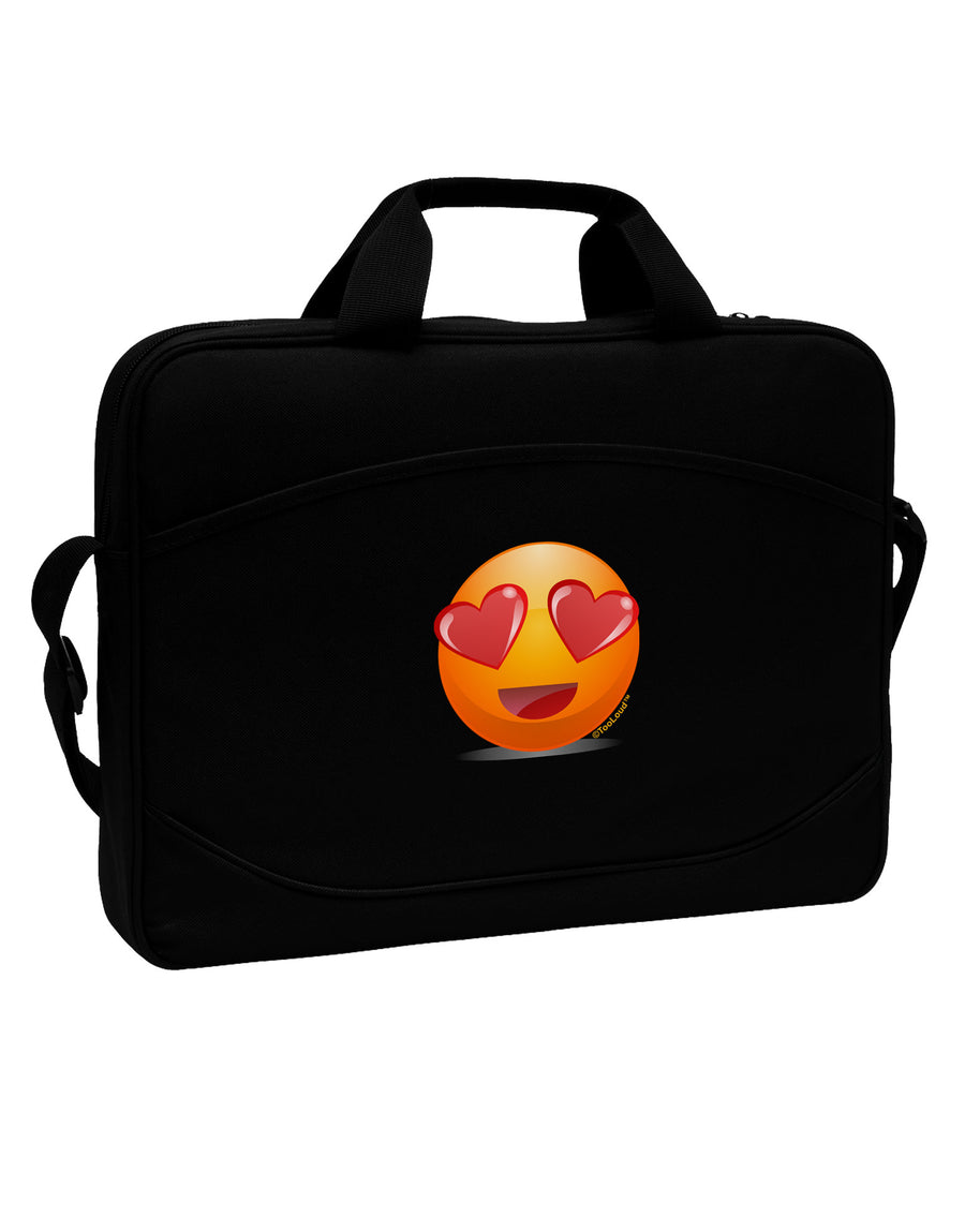 Heart Eye Emoji 15&#x22; Dark Laptop / Tablet Case Bag-Laptop / Tablet Case Bag-TooLoud-Black-Davson Sales