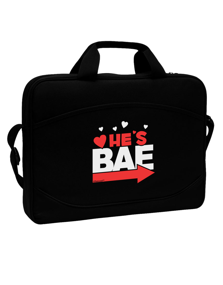 He's BAE - Right Arrow 15&#x22; Dark Laptop / Tablet Case Bag-Laptop / Tablet Case Bag-TooLoud-Black-Davson Sales