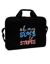 Oh My Stars and Stripes - Patriotic Design 15&#x22; Dark Laptop / Tablet Case Bag by TooLoud-Laptop / Tablet Case Bag-TooLoud-Black-Davson Sales