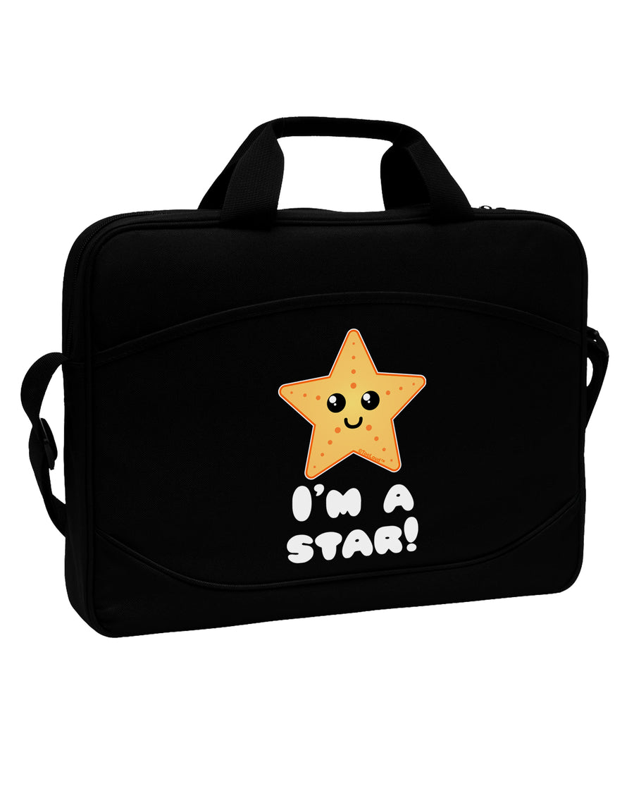 Cute Starfish - I am a Star 15&#x22; Dark Laptop / Tablet Case Bag by TooLoud-Laptop / Tablet Case Bag-TooLoud-Black-Davson Sales